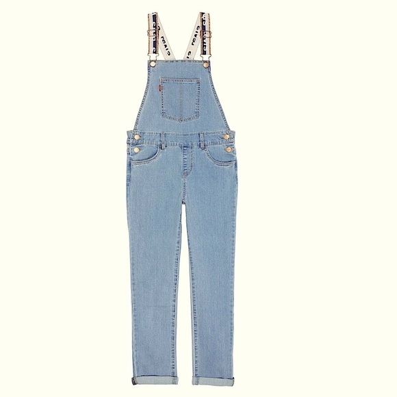 LEVI’S Girlfriend Overalls girls size 14 - Picture 1 of 10
